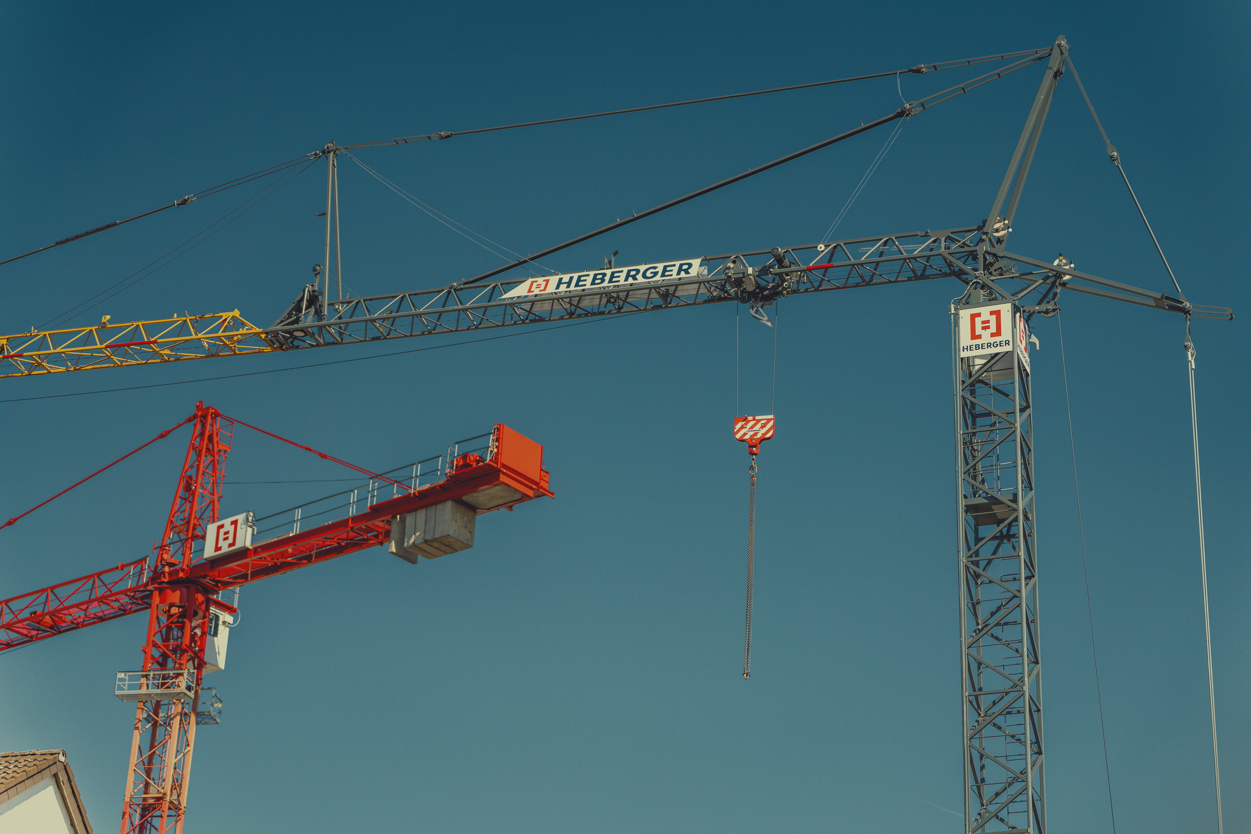 2 Kräne Baustelle