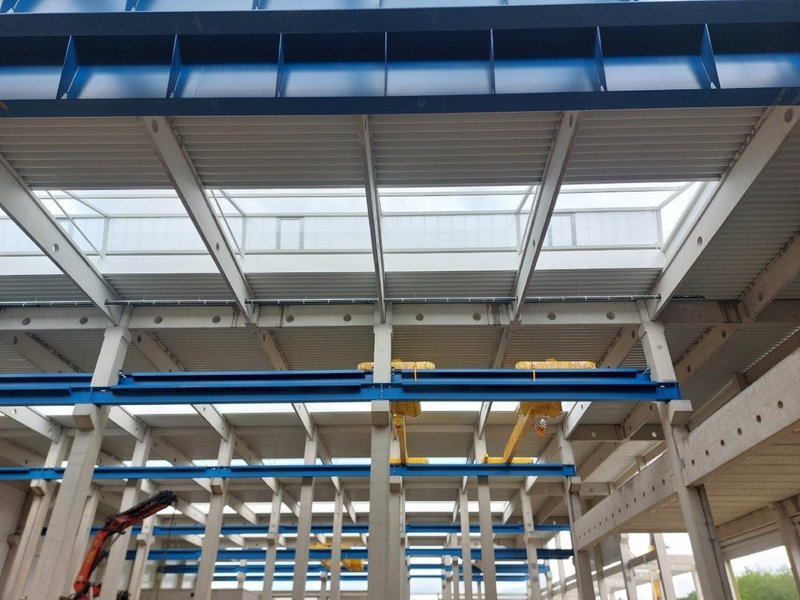 Produktionshalle für SEW-EURODRIVE