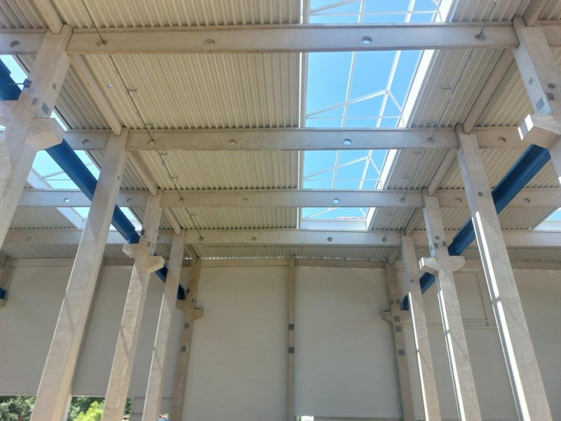 Produktionshalle für SEW-EURODRIVE