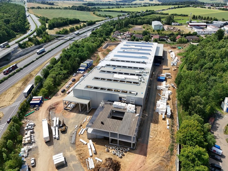 Produktionshalle für SEW-EURODRIVE